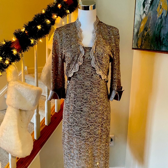 Dresses & Skirts - RM Richards sequence party dress.